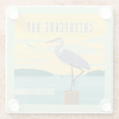 Chesapeake Bay grootste estuarium in Noord-Amerika Glazen Onderzetter (Achterkant)