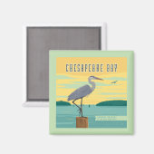 Chesapeake Bay grootste estuarium in Noord-Amerika Magneet (Voorkant / Achterkant)