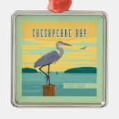 Chesapeake Bay grootste estuarium in Noord-Amerika Metalen Ornament (Voorkant)