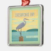 Chesapeake Bay grootste estuarium in Noord-Amerika Metalen Ornament (Links)
