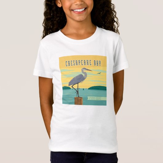 Chesapeake Bay grootste estuarium in Noord-Amerika T-shirt (Voorkant)