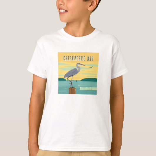 Chesapeake Bay grootste estuarium in Noord-Amerika T-shirt (Voorkant)