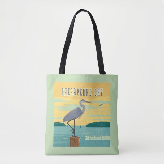Chesapeake Bay grootste estuarium in Noord-Amerika Tote Bag (Voorkant)