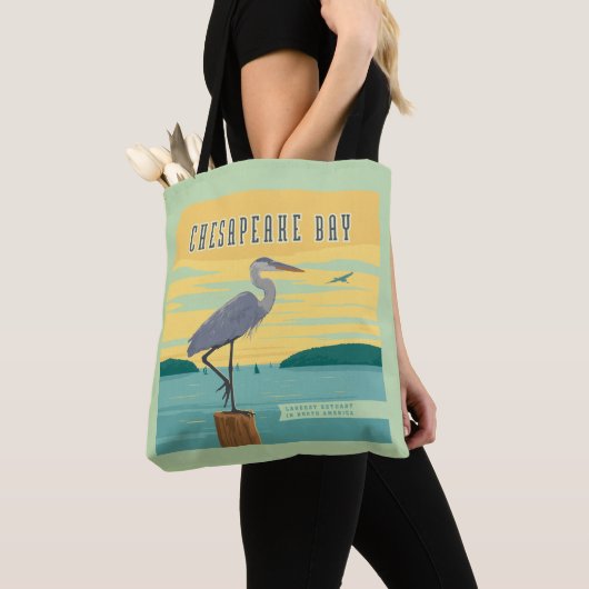 Chesapeake Bay grootste estuarium in Noord-Amerika Tote Bag (Dichtbij)