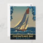 Chesapeake Bay, Maryland, reizen Briefkaart (Voorkant / Achterkant)
