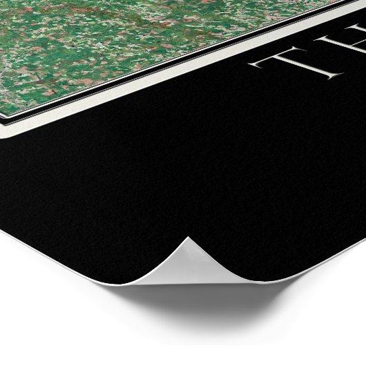 Chesapeake Bay Maryland - Virginia Satellite Map Poster (Hoek)