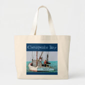 Chesapeake Bay (Oyster) Bag Grote Tote Bag (Voorkant)