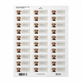 Chesapeake Bay Retriever Adreslabels Etiket (Full Sheet)