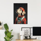 Chesapeake Bay Retriever Astronaut Poster (Thuiskantoor)