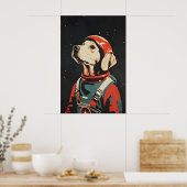 Chesapeake Bay Retriever Astronaut Poster (Keuken)