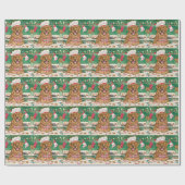 Chesapeake Bay Retriever Bakken: Feestelijke Kerst Cadeaupapier (Vlak)