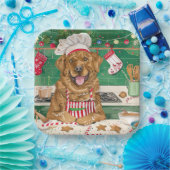 Chesapeake Bay Retriever Bakken: Feestelijke Kerst Papieren Bordje (Feest)