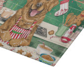 Chesapeake Bay Retriever Bakken: Feestelijke Kerst Snijplank (Hoek)