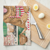 Chesapeake Bay Retriever Bakken: Feestelijke Kerst Theedoek (Quarter Fold)