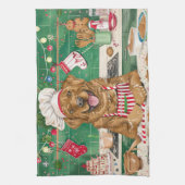 Chesapeake Bay Retriever Bakken: Feestelijke Kerst Theedoek (Verticaal)