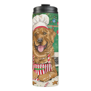 Chesapeake Bay Retriever Bakken: Feestelijke Kerst Thermosbeker