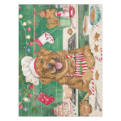 Chesapeake Bay Retriever Bakken: Festive Kerstmis Tafelkleed (Voorkant)