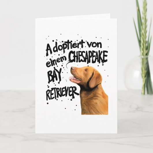 Chesapeake Bay Retriever Cadeau Kaart (Voorkant)