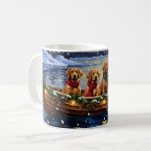Chesapeake Bay Retriever Christmas Boat Holiday Koffiemok (Voorkant links)