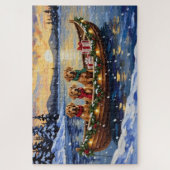 Chesapeake Bay Retriever Christmas Boat Holiday Legpuzzel (Verticaal)