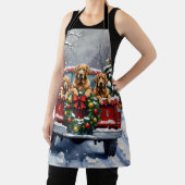 Chesapeake Bay Retriever Christmas Red Truck  Schort (Insitu)