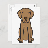 Chesapeake Bay Retriever Dog Cartoon Briefkaart (Voorkant / Achterkant)