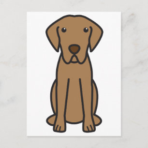 Chesapeake Bay Retriever Dog Cartoon Briefkaart