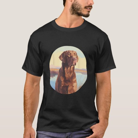 Chesapeake Bay Retriever Dog Cute Dog Breed T-shirt (Voorkant)