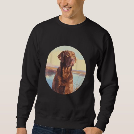 Chesapeake Bay Retriever Dog Cute Dog Breed Trui (Voorkant)