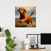 Chesapeake Bay Retriever Dog Poster (Thuiskantoor)