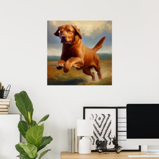 Chesapeake Bay Retriever Dog Poster (Thuiskantoor)