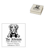 Chesapeake Bay Retriever Dog, retouradres, Rubberstempel (Gestempeld)