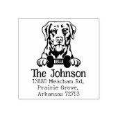 Chesapeake Bay Retriever Dog, retouradres, Rubberstempel (Afrduk)