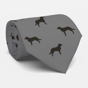Chesapeake Bay Retriever Dog Silhouettes Patroon Stropdas