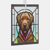 Chesapeake Bay Retriever "Glas in lood" Glas Ornament (Voorkant Rechts)
