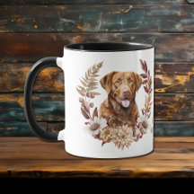 Chesapeake Bay Retriever Hond Herfst krans