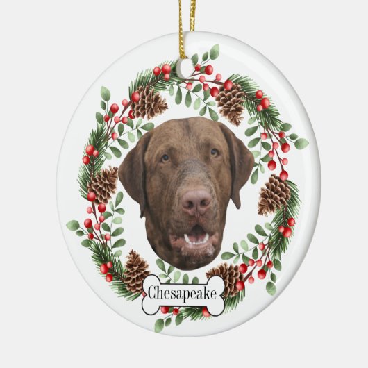 Chesapeake Bay Retriever hond Keramisch Ornament (Links)