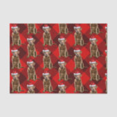 Chesapeake Bay Retriever Hond Kerstvakantie Tissuepapier (Voorkant)