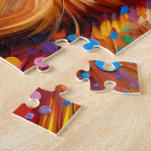 Chesapeake Bay Retriever Hond Portret Acryl Kunst Legpuzzel (Zijkant)