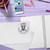 Chesapeake Bay Retriever Hond Retriever Adres Fami Rubberstempel