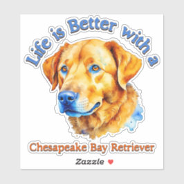 Chesapeake Bay Retriever, Hondenliefhebber Moeder  Sticker