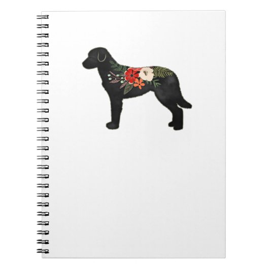 Chesapeake Bay Retriever Hondenras Bohemian Floral Notitieboek (Voorkant)