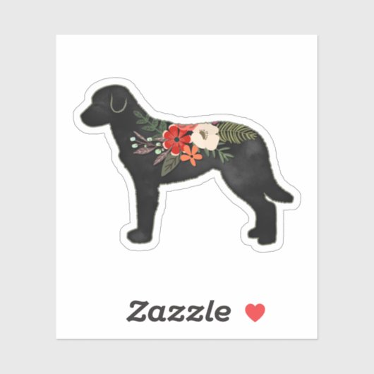 Chesapeake Bay Retriever Hondenras Bohemian Floral Sticker (Vel)