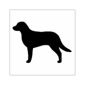 Chesapeake Bay Retriever Hondenras Silhouet Rubberstempel (Afrduk)