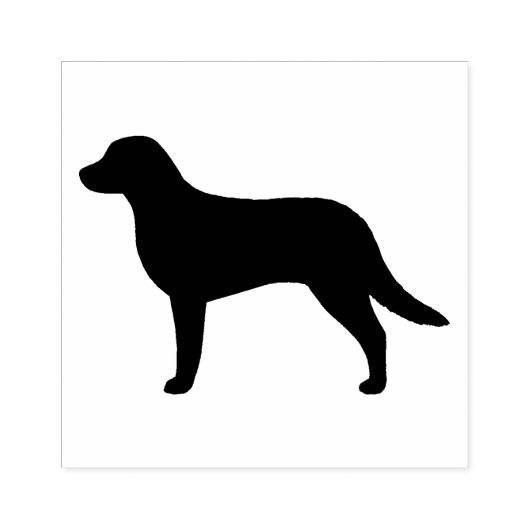 Chesapeake Bay Retriever Hondenras Silhouet Rubberstempel (Afrduk)