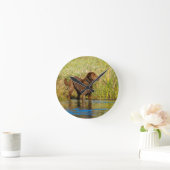 Chesapeake Bay Retriever Hunting Dog Wall Clock Ronde Klok (Huis)