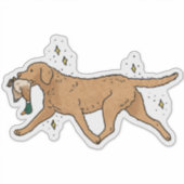 Chesapeake Bay Retriever Jacht Auto Sticker (Voorkant)