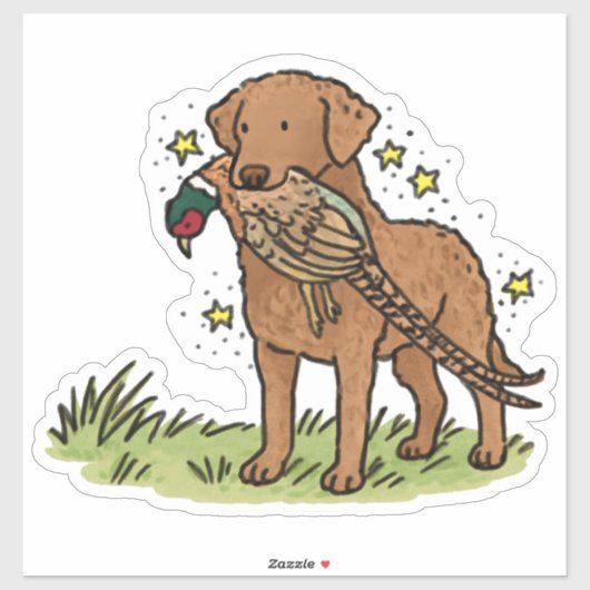 Chesapeake Bay Retriever Jacht Auto Sticker (Vel)