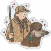Chesapeake Bay Retriever Jacht Auto Sticker (Voorkant)