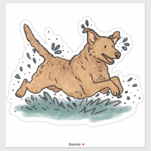 Chesapeake Bay Retriever Jacht Auto Sticker (Vel)